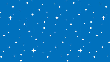 Seamless repeating vector space and stars pattern texture
