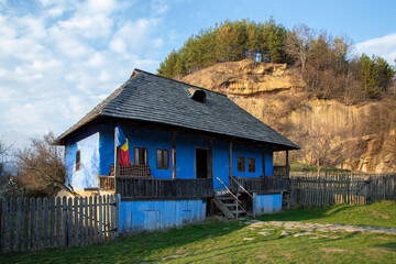 Fototapeta na wymiar An old traditional house from Romania