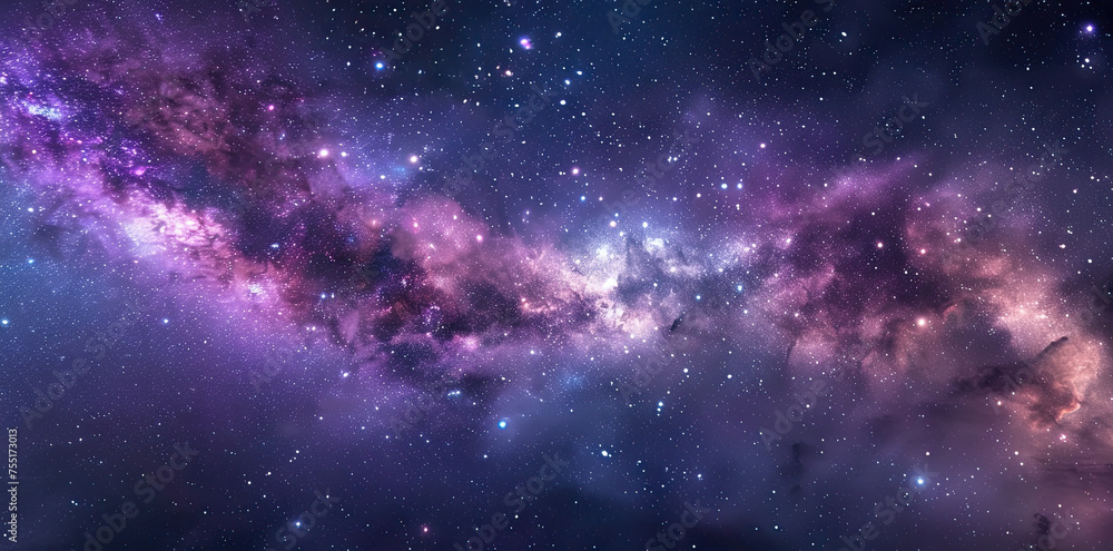 Canvas Prints this image captures the breathtaking view of a colorful nebula and the twinkling stars in the infini