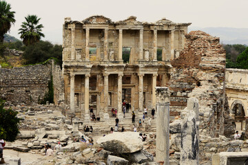 Efez, Biblioteka Celsusa - obrazy, fototapety, plakaty