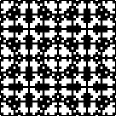 Seamless pattern. Tribe motif. Ancient backdrop. Shapes ornament. Ethnic embroidery background. Tribal wallpaper. Figures, squares image. Digital paper, web design, textile print. Vector artwork