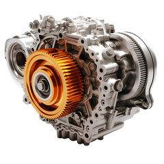 the engine of the car isolated soft smooth lighting only png premium high quality