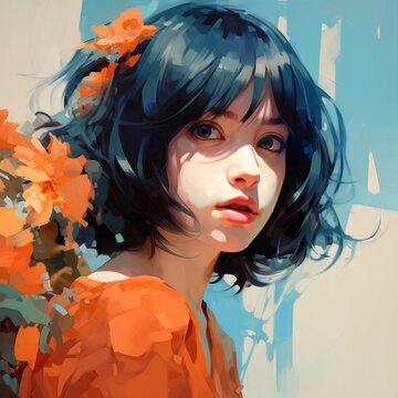 january 19| deviant art girl art by asian painter