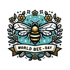 World Bee Day, illustration
