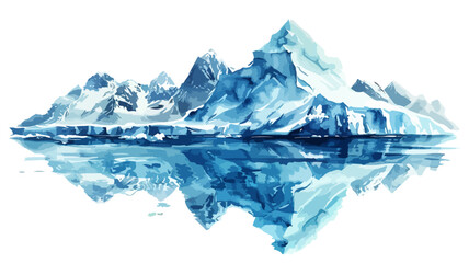 Gletscher Berge Panorama Nordpol Natur Eisberge Landschaft Vektor