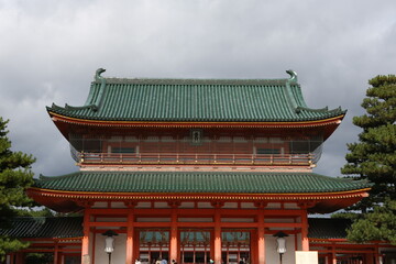 Fototapeta premium Heian shrine in Kyoto, Japan. High quality photo