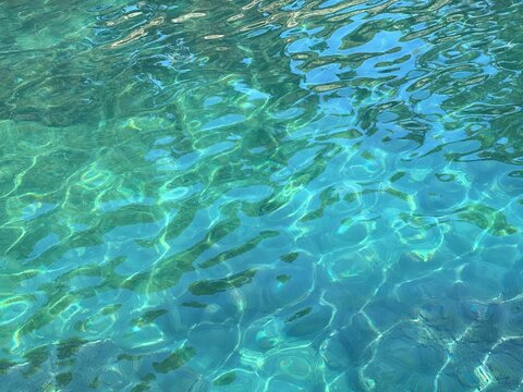 Blue water sea blue amazing watercolor