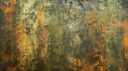 Rustic olive green and rust textured background, representing natural resilience and timelessness.