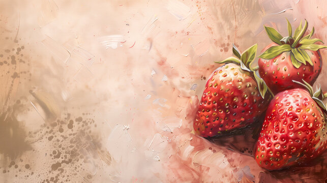 Strawberries art