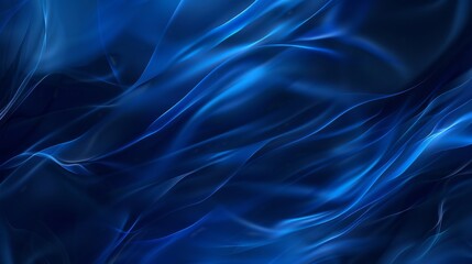 Silky, sapphire-blue smoke flowing gracefully against a dark, elegant background, with sophisticated ground lighting.