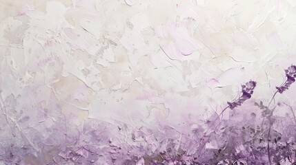 Soothing lilac and ivory textured background, representing gentleness and purity.