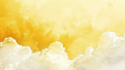 Sunny yellow and cloud white textured background, evoking optimism and clarity.