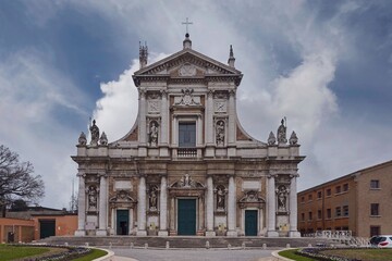 Fototapeta na wymiar Basilica di Santa Maria in Porto, baroque church in Ravenna, Italy