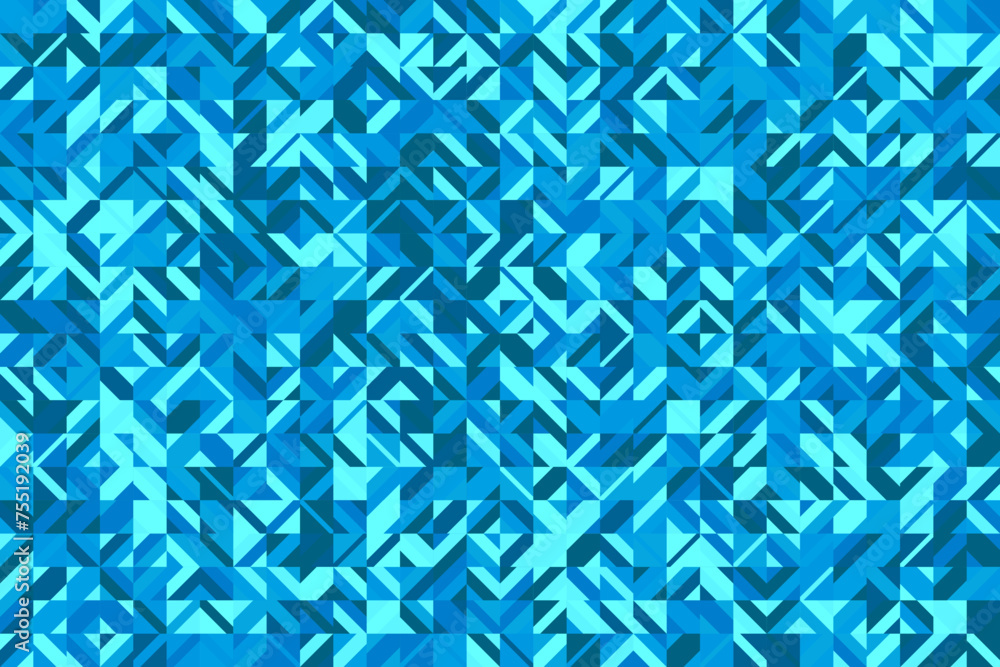 Aufkleber colorful mosaic pattern web background - abstract geometric vector graphic