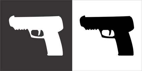 IIlustration Vector graphics of Pistol icon