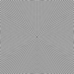 Round abstract square pattern background design - circular monochrome vector graphic