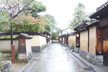 Fototapeta na wymiar Nagamachi Samurai District in Kanazawa, Ishikawa Prefecture, Japan. High quality photo