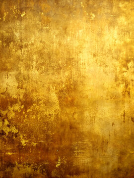 An image of a rich old texture of golden leaf. Perfect for adding a touch of luxury and vintage style to your projects: backgrounds, business cards, invitations and more.