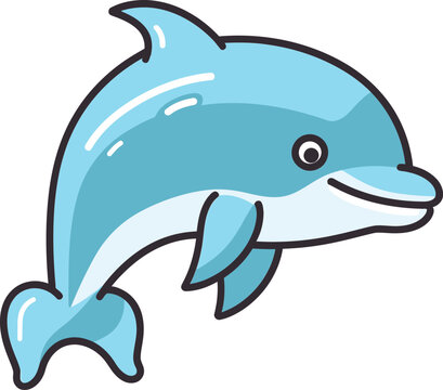 Marine Marvel Dolphin Vector Art