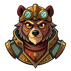 Steampunk Warrior Bear
