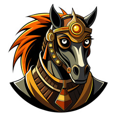 Steampunk Horse Warrior
