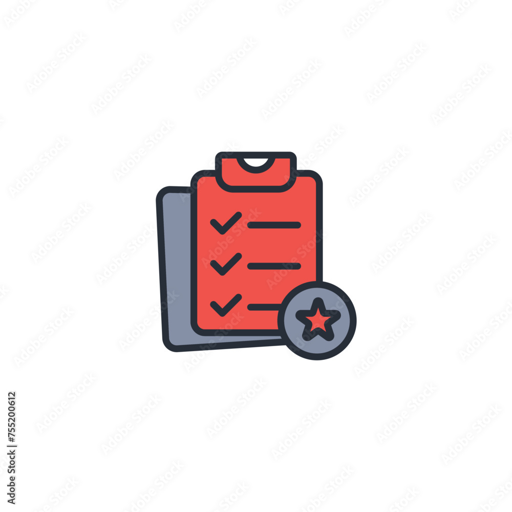 Poster event planning icon. vector.editable stroke.linear style sign for use web design,logo.symbol illustr