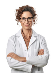 Professional pharmacist in transparent background
