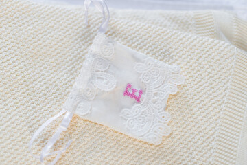Elegant Newborn Baptism Clothes with Embroidered Initials