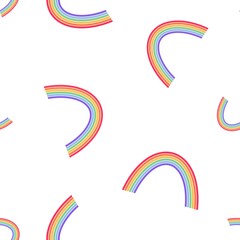 Abstract pride seamless lgbtq rainbow pattern for fabrics and linens and summer party accessories