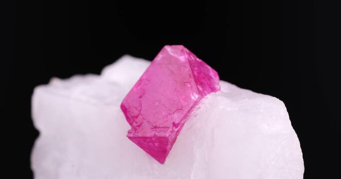 gemmy spinel macro 360&deg; full rotation in 4k. From Mogok Township Pyin-Oo-Lwin District Mandalay Region Myanmar  
