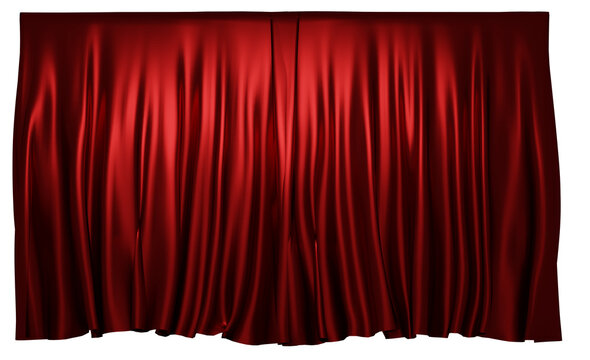 red theater curtain without bottom