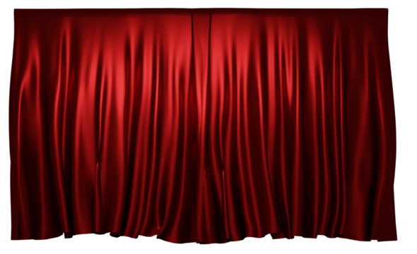 red theater curtain without bottom
