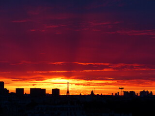 Coucher de soleil sur Paris