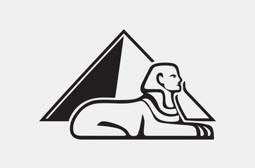 Egypt icon  on a white background