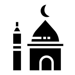 Islamic mosque icon, Religion, Islamic, Mosque, Prayer, Muslim mosque, islam icon vector