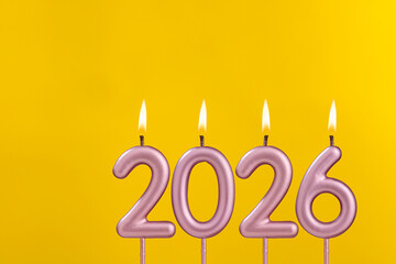 Candles number 2026 for happy new year - New Year's Eve Celebration