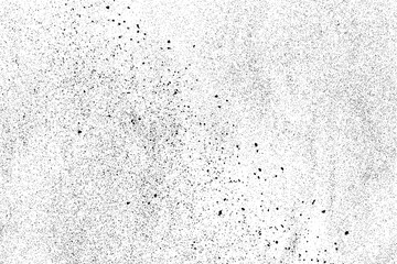 Black texture on white. Worn effect backdrop. Old paper overlay. Grunge background. Abstract pattern. Vector illustration, eps 10