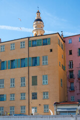 Fototapeta premium Panorama of Old town of Menton, France