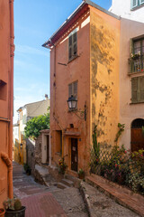 Panorama of Old town of Menton, France