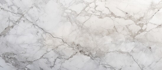 A detailed view of a white marble surface, showcasing intricate veining and a smooth, polished texture that is ideal for interior design projects.