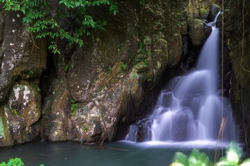 waterfall in the rainforest
