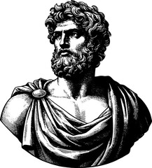 Ancient Greek Man Portrait