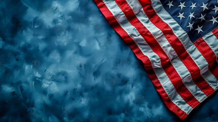 Background for a Glittering Dreamscape The American Flag in a Cosmic Celebration before Election Day Digital Art Illustration