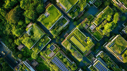 Sustainable Neighborhood from Above