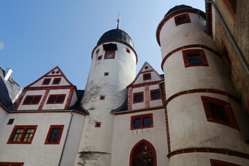 Burghof Burg Rochsburg in Sachsen