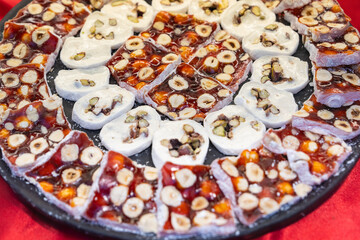 Colorful Turkish Delights (Türk Lokumu) Photo, Uskudar Istanbul, Turkiye (Turkey)