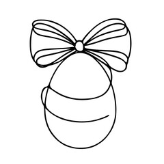 Easter egg coloring page with intricate patterns