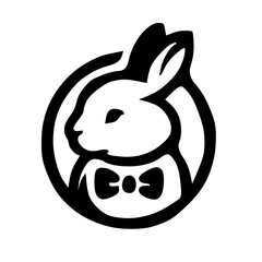 Minimalist rabbit illustration