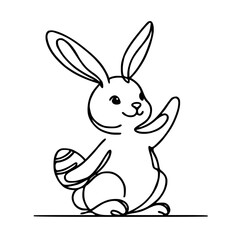 Easter egg coloring page with intricate patterns.