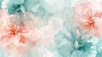 A close up of a painting with flowers in different colors, AI